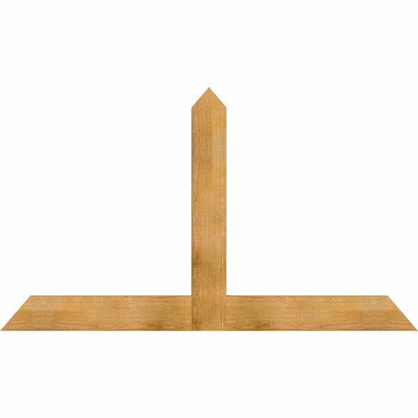 Ekena Millwork Portland Rough Sawn Timber Gable Bracket, Western Red Cedar, 72"W x 42"H x 2"D x 6"F, 14/12 Pitch GBW072X42X0206POR00RWR - main